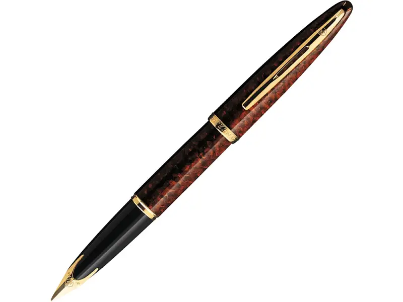 Ручка перьевая Waterman Carene Amber GT F, коричневый/золотистый - 0700860