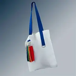 Сумка для покупок White GLOW 325 г/м² с ремувкой