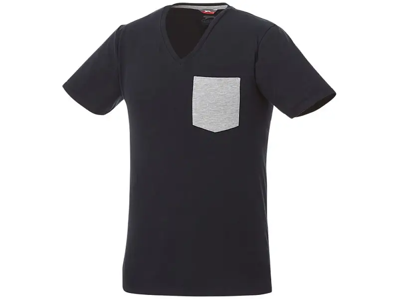 Мужская футболка Gully с коротким рукавом и кармашком, темно-синий/серый - 3302349XS