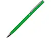 Ручка металлическая шариковая Атриум с покрытием софт-тач, зеленое яблоко