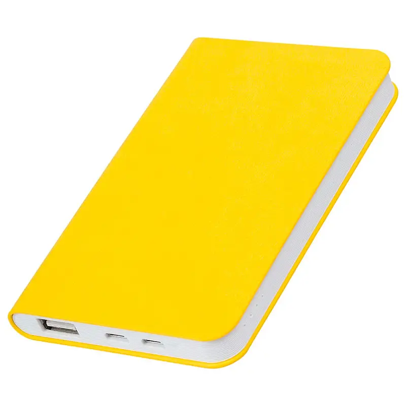 Универсальный аккумулятор "Softi" (5000mAh),желтый, 7,5х12,1х1,1см, искусственная кожа,пласт - 23100/03