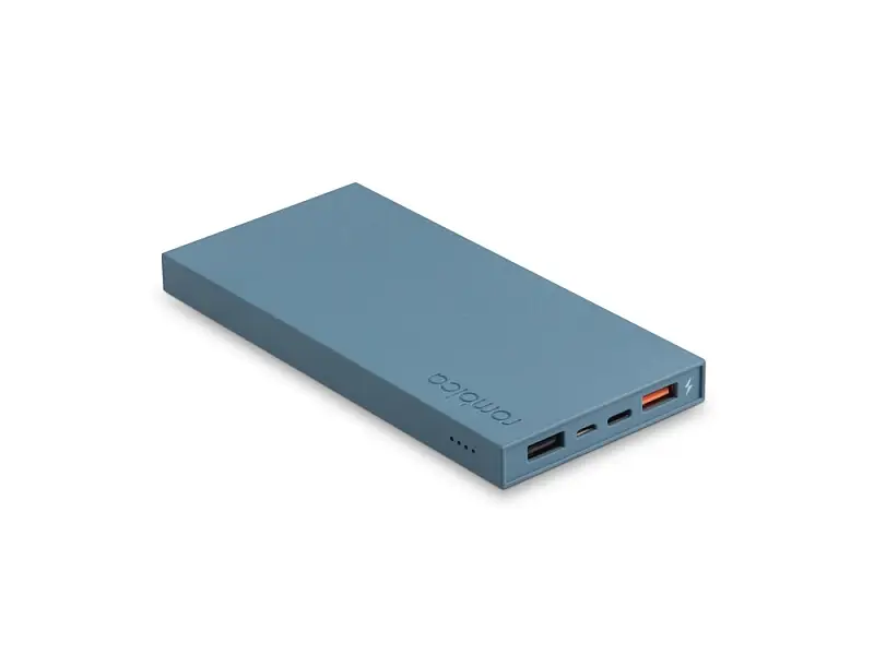 Внешний аккумулятор Rombica NEO ARIA Azure, 10000мАч, Soft-touch, PD, QCharge, Type-C, голубой - 595531
