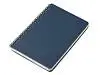 Блокнот А5 Dante из искусственной кожи на спирали, темно-синий