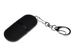 USB 2.0- флешка Goutte Soft-touch на 512 Мбайт каплевидной формы