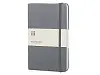Записная книжка Moleskine Classic (в линейку) в твердой обложке, Large (13х21см), серый