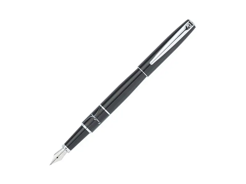 Ручка перьевая Pierre Cardin LIBRA с колпачком, черный/серебро - 417557