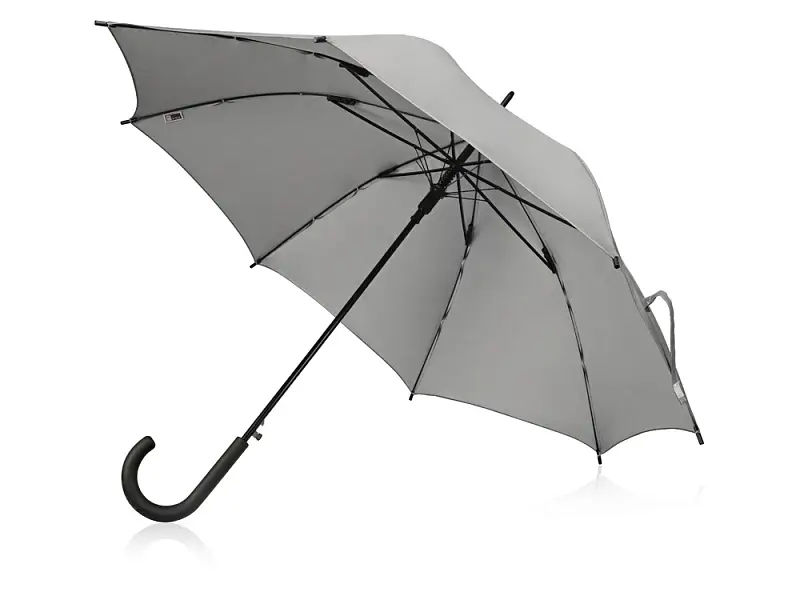 Зонт-трость светоотражающий Reflector, серебристый (Р) - 904908p