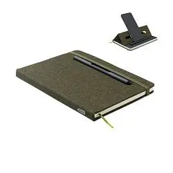 A5 notebook with phone holder