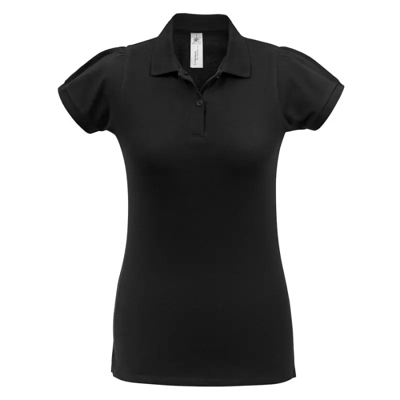 Рубашка поло женская Heavymill черная, размер S - PW4600021S