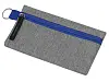 Универсальный пенал из переработанного полиэстера RPET Holder, серый/синий