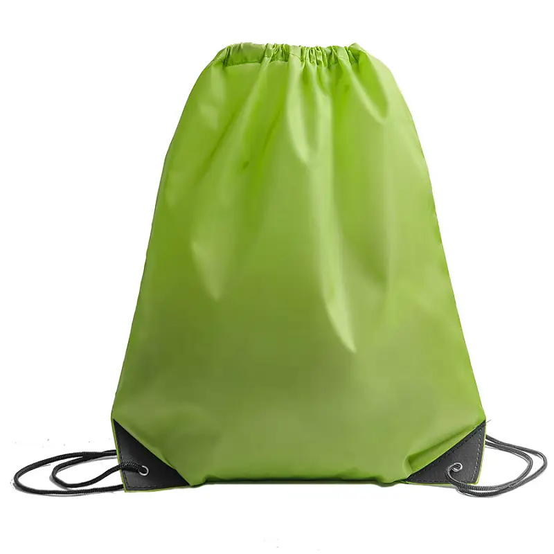 Рюкзак мешок с укреплёнными уголками BY DAY, зелёный, 35*41 см, полиэстер 210D - 16111/15