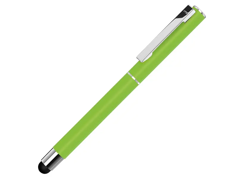 Ручка металлическая стилус-роллер STRAIGHT SI R TOUCH, зеленое яблоко - 188018.13