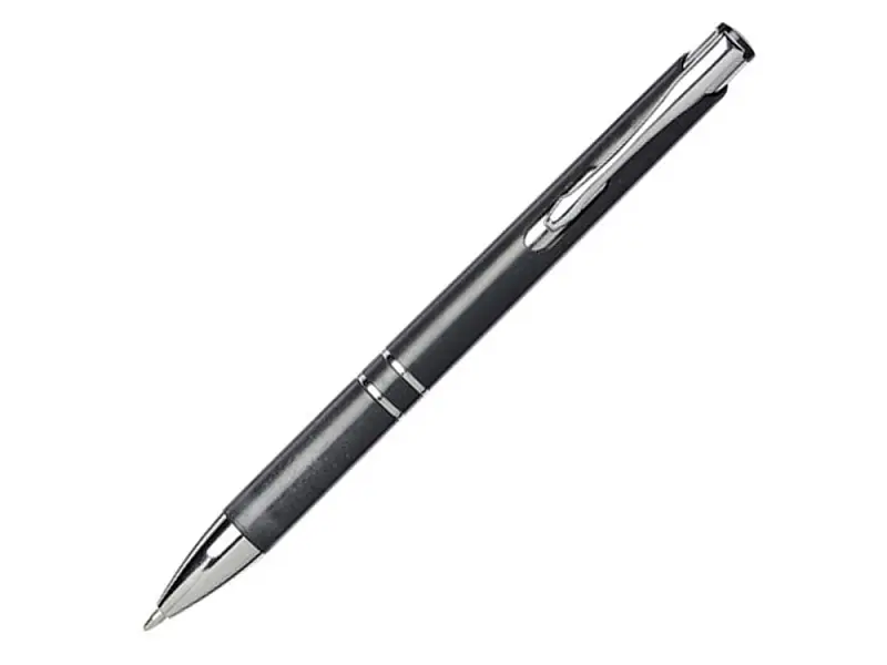 Шариковая кнопочная ручка Moneta из АБС-пластика и пшеничной соломы, черный - 10738200
