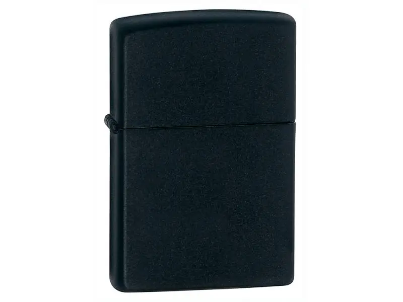 Зажигалка ZIPPO Classic с покрытием Black Matte, латунь/сталь, чёрная, матовая, 38x13x57 мм