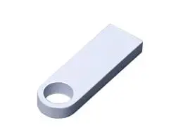 USB 2.0- флешка на 8 Гб с мини чипом, компактный дизайн с круглым отверстием