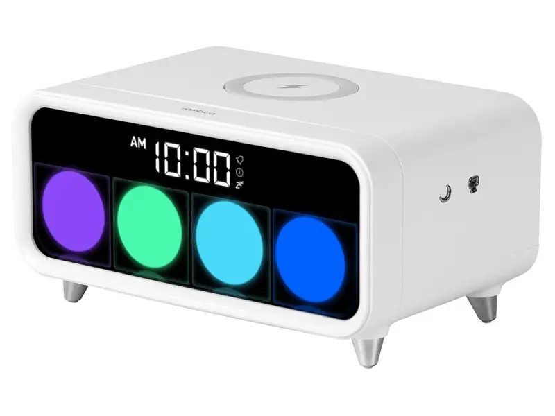 Часы с беспроводным зарядным устройством Rombica Timebox 1, белый (P) - 595510p