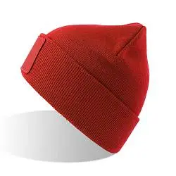 Шапка вязаная  двойная Wind-S с патчем