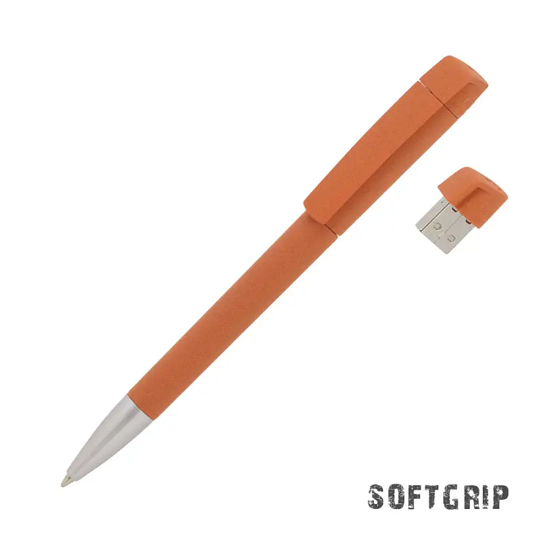 Ручка с флеш-картой USB 8GB «TURNUSsoftgrip M» - 60278-10/8Gb