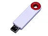 USB-флешка промо на 32 Гб прямоугольной формы, выдвижной механизм, белый