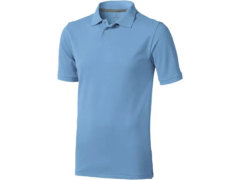 Calgary мужская футболка-поло с коротким рукавом, голубой - 3808040XS