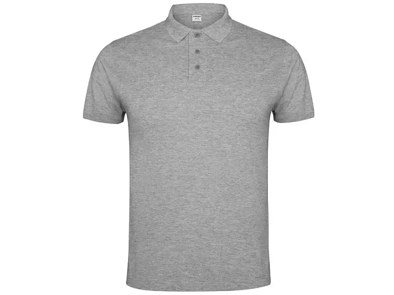 Рубашка поло Imperium мужская, серый меланж - 664158S