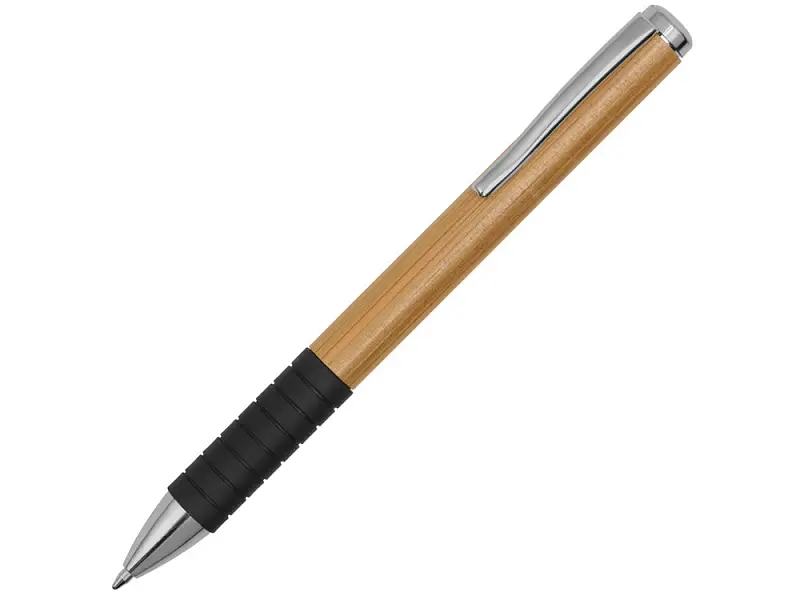 Ручка бамбуковая шариковая Gifu, черный - 11574.07