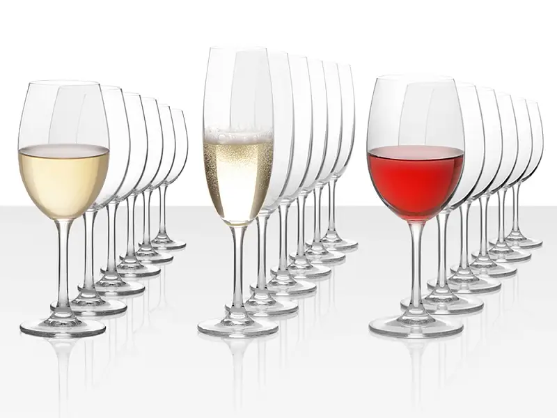 Подарочный набор бокалов для красного, белого и игристого вина Celebration, 18шт - 900006
