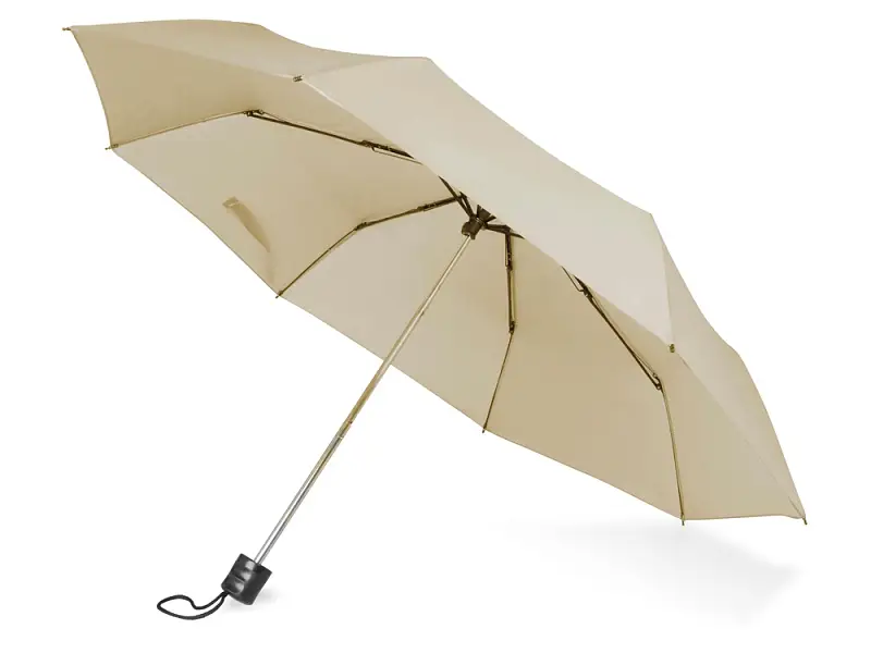 Зонт складной Columbus, механический, 3 сложения, с чехлом, бежевый - 979005