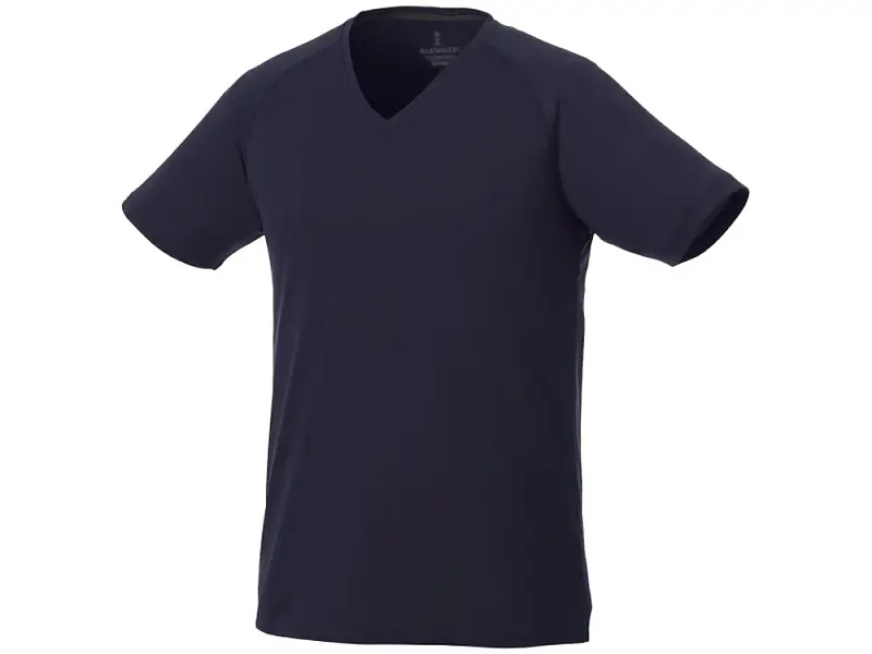 Модная мужская футболка Amery с коротким рукавом и V-образным вырезом, темно-синий - 3902549XS
