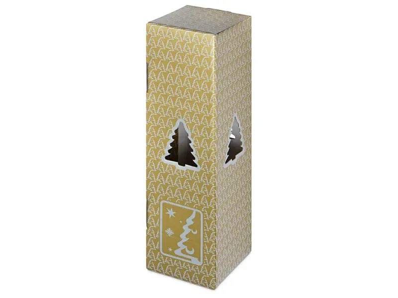 Новогодняя коробка для шампанского, золото - 102030.05