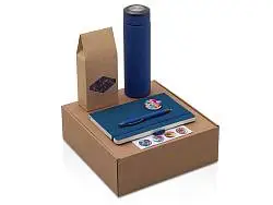 Набор Warmpage с термосом, блокнотом, ручкой и чаем