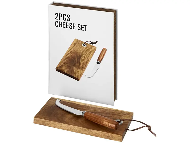 Подарочный набор для сыра Nantes из 2 предметов, дерево - 11294300