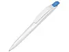 Ручка шариковая пластиковая Stream, белый/темно-синий