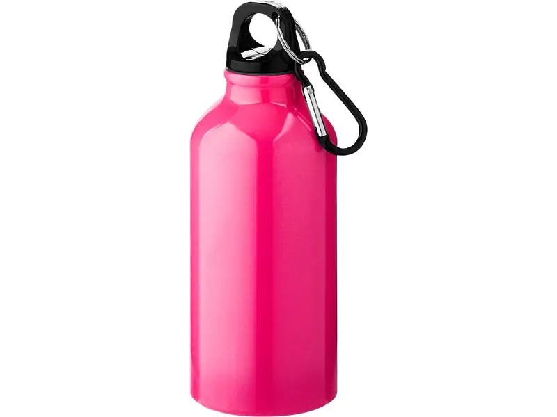 Бутылка Oregon с карабином 400мл, неоновый розовый - 10000207