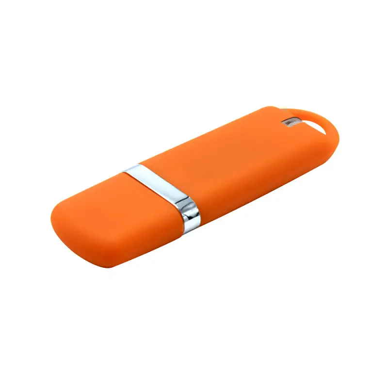 Флешка “Shape” с покрытием Софт Тач 16 GB, оранжевая - 3010.07