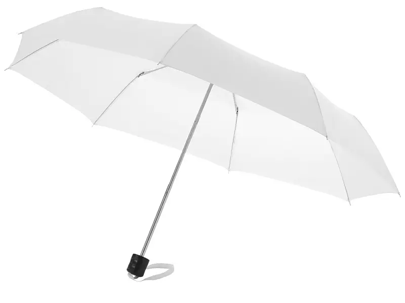 Зонт Ida трехсекционный 21,5, белый - 10905203