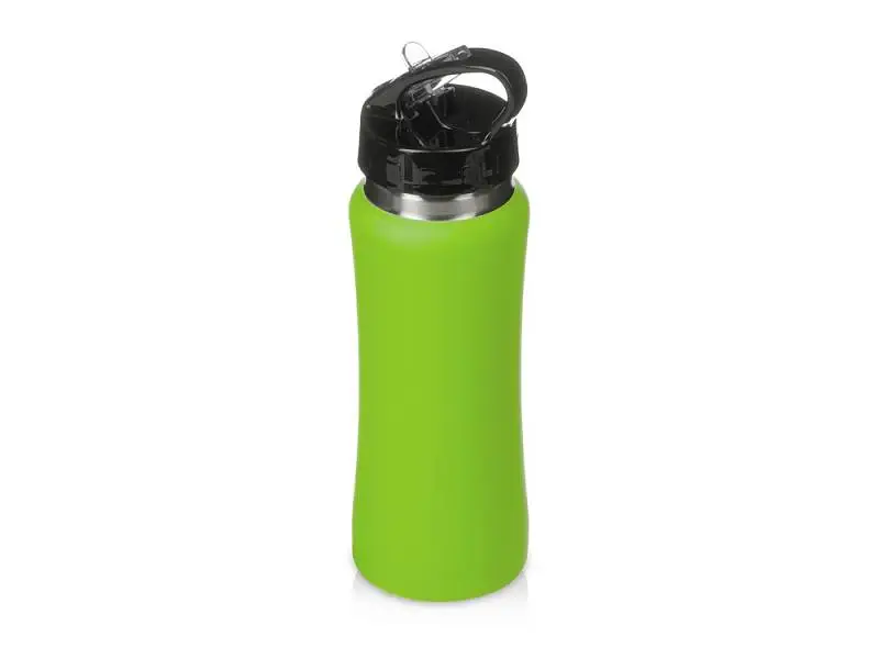 Бутылка для воды Bottle C1, сталь, soft touch, 600 мл, зеленое яблоко - 828033clr
