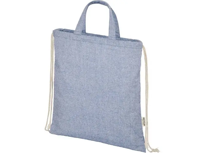 Pheebs 150 г/м² Aware™ рюкзак со шнурком из переработанных материалов - Синий - 12070450