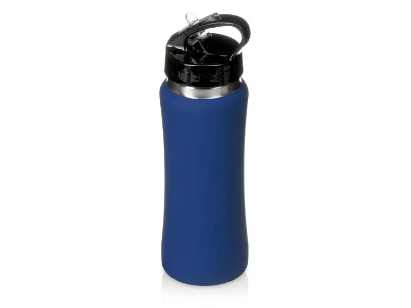 Бутылка для воды Bottle C1, сталь, soft touch, 600 мл, темно-синий - 828052clr