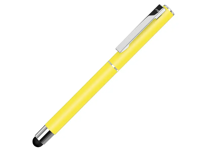Ручка металлическая стилус-роллер STRAIGHT SI R TOUCH, желтый - 188018.04