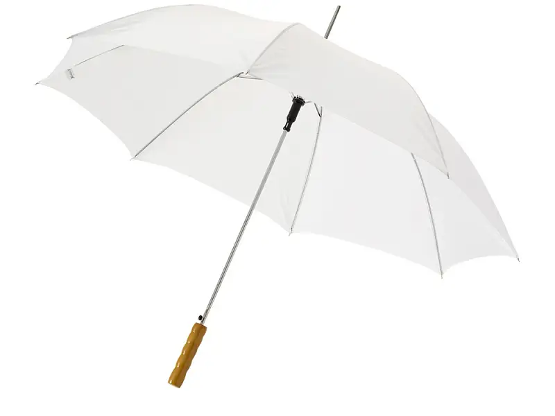 Зонт-трость Lisa полуавтомат 23, белый - 19547890