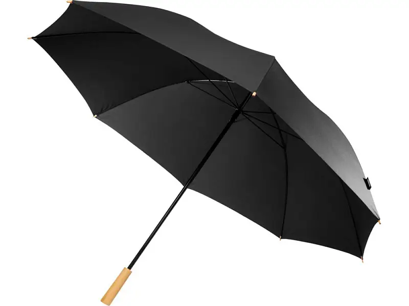 Romee, ветрозащитный зонт для гольфа диаметром 30 дюймов из переработанного ПЭТ, черный - 10940990
