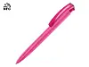 Ручка пластиковая шариковая трехгранная Trinity K transparent Gum soft-touch с чипом передачи инфо, красный