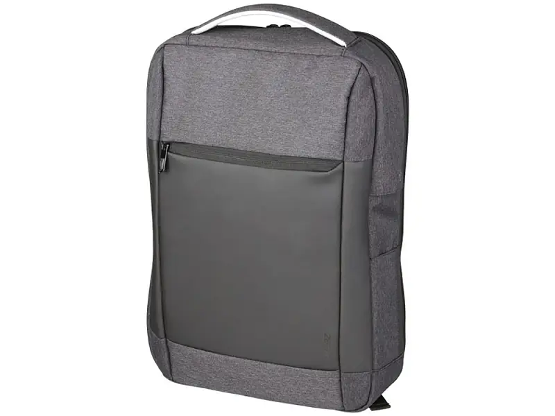 Изящный компьютерный рюкзак с противоударной защитой Zoom 15, темно-серый - 12038601