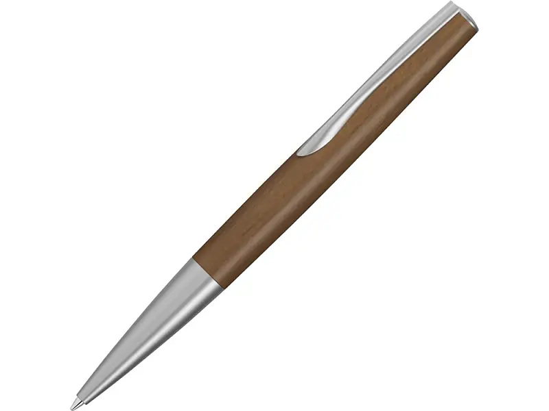 Ручка шариковая металлическая Elegance из орехового дерева - 187999