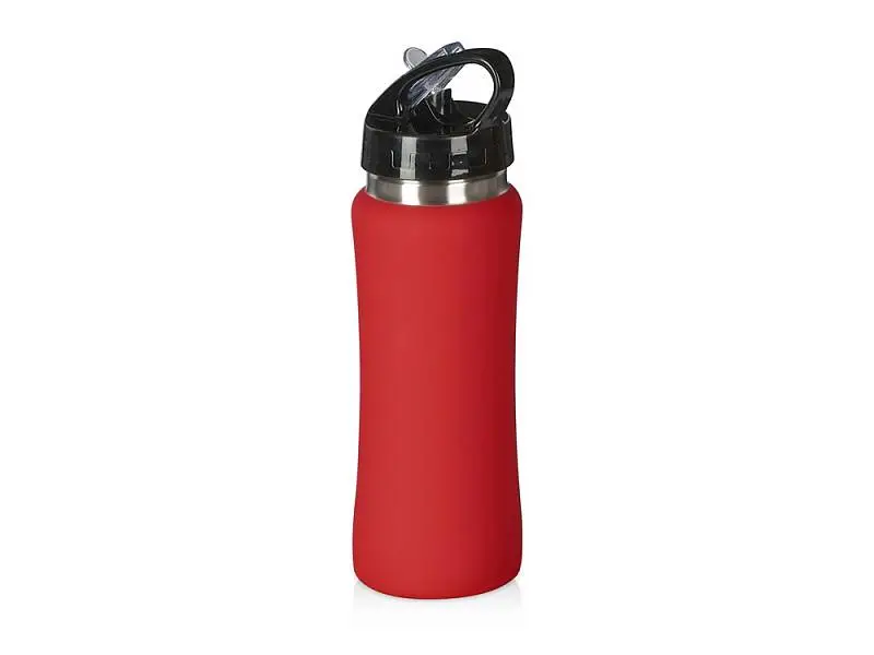 Бутылка для воды Bottle C1, сталь, soft touch, 600 мл, красный - 828021clr
