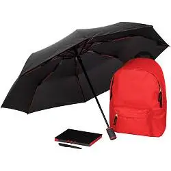 Набор Skywriting, рюкзак: 28х40х14 см; зонт в сложенении: 28 см