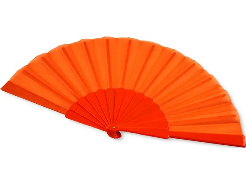 Складной ручной веер Maestral в бумажной коробке, оранжевый - 10070408