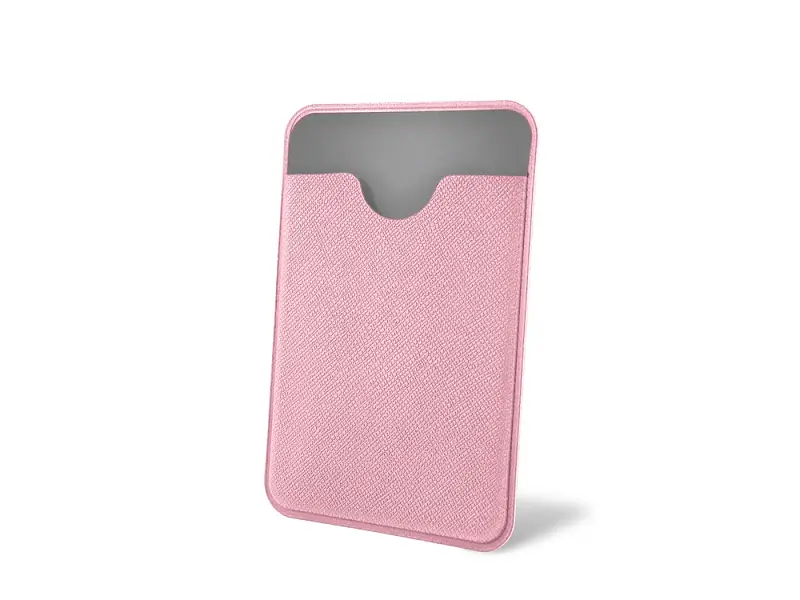 Чехол-картхолдер Favor на клеевой основе на телефон для пластиковых карт и и карт доступа, розовый - 7319.11