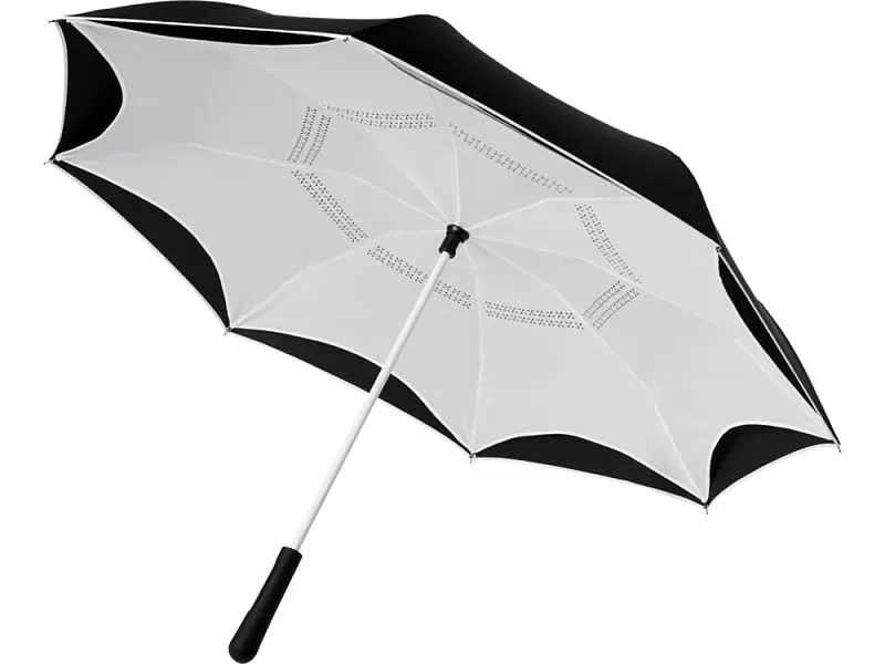 Прямой зонтик Yoon 23 с инверсной раскраской, белый - 10940202